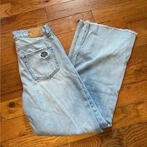 Women’s Aeropostale Wide Leg Distressed Denim